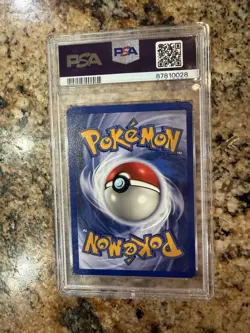 DRAGONITE 1999 POKEMEN FOSSIL 1ST EDITION RARE NON HOLO CARD 19/62 - PSA NM 7 - Image 3