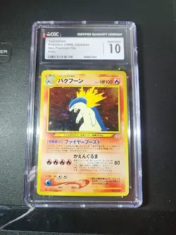 Typhlosion Neo Premium File 1 Holo Japanese CGC 10 Rare Pokemon Card 1999 - Image 1