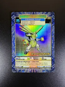 Digimon Rapidmon BO-168 S Card 2001 Digi-Battle Series 4 Bandai Holo Nm - Image 1