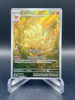 Ninetales 199/197 Obsidian Flames Illustration Rare Full Art Pokemon Card NM/M - Image 1