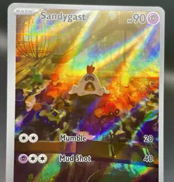 Sandygast 214/193 Paldea Evolved Illustration Rare Full Art Pokemon Card NM/M - Image 3