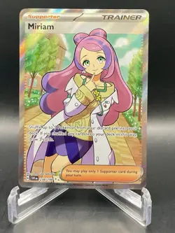 Miriam 238/198 SV1 Base Set Ultra Rare Full Art Trainer Holo Pokemon Card NM/M - Image 1