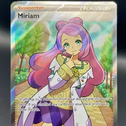 Miriam 238/198 SV1 Base Set Ultra Rare Full Art Trainer Holo Pokemon Card NM/M - Image 3