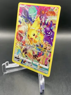 Pikachu 160/159 Crown Zenith Ultra Rare Unique Full Art Pokemon Card NM/M - Image 2
