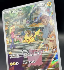 Pikachu 173/165 Scarlet & Violet 151 Illustration Rare Holo Pokemon Card NM/M - Image 3