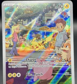 Pikachu 173/165 Scarlet & Violet 151 Illustration Rare Holo Pokemon Card NM/M - Image 5