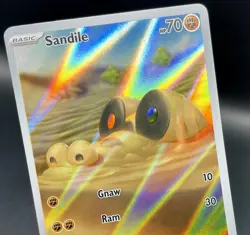 Sandile 216/198 SV1 Base Set Illustration Rare Full Art Holo Pokemon Card NM/M - Image 3