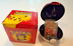 1999 Pokemon Burger King 23K Gold Plated Pikachu card with COA - Image 1