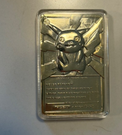 1999 Pokemon Burger King 23K Gold Plated Pikachu card with COA - Image 2
