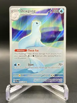 Dewgong 097/094 Phantasmal Flames Illustration Rare Full Art Pokemon Card NM/M - Image 1