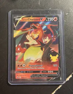 Lance's Charizard V SWSH133 Sword & Shield Promo Holo Full Art Pokemon TCG Card - Image 1