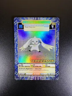 Digimon Terriermon BO-166 S Card 2001 Digi-Battle Series 4 Bandai Holo Nm/M - Image 1