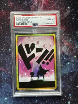 One Piece Card Game TCG PRB02 Tony Tony.Chopper Gold Don!! PSA 10JP - Image 1