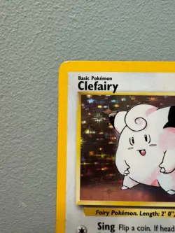 Clefairy 5/102 Base Set Holo Rare Unlimited HP Pokemon Card - Image 4