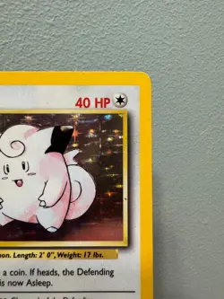 Clefairy 5/102 Base Set Holo Rare Unlimited HP Pokemon Card - Image 5