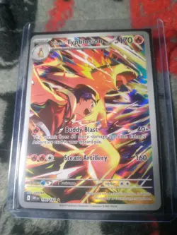 Pokemon TCG Ethan's Typhlosion Destined Rivals Illustration Rare Card 190/182 - Image 1