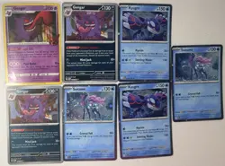 Pokemon Lot Of 7 Cards Gengar Promo - Image 1