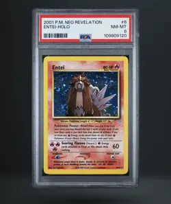 Pokemon TCG Entei Neo Revelation Psa 8! Plus extra psa 10 card, and more - Image 1