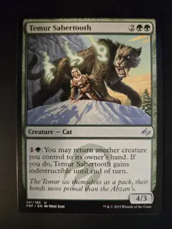 Temur Sabertooth NM Fate Reforged MTG FREE SHIIPPING - Image 1