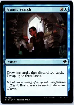 MAGIC TG: Commander 2020 #111 Frantic Search- Common.M2A - Image 1
