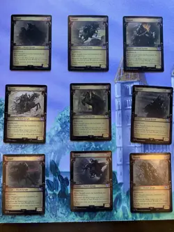 Complete NM FOIL SET: Nazgul Showcase Scrolls Foil Lord of The Rings - Image 1