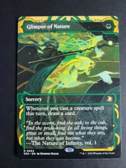 Glimpse of Nature Rare MTG Secrets of Strixhaven Mythical Archives - Image 1