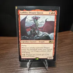 MTG Magic the Gathering Lathliss, Dragon Queen (149/339) Core Set 2019 LP - Image 1