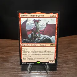 MTG Magic the Gathering Lathliss, Dragon Queen (149/339) Core Set 2019 LP - Image 2