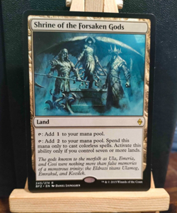 Shrine of the Forsaken Gods - Battle for Zendikar - Rare - NM (see pics) MTG - Image 1