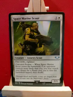 Space Marine Scout - Warhammer 40,000 (40k) - Uncommon - NM (See pics) MTG - Image 1