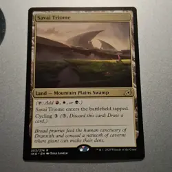 Savai Triome x 1 - NM+- MTG - Ikoria 253/274 - Rare Land - Red White Black - Image 1