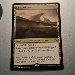 Savai Triome x 1 - NM+- MTG - Ikoria 253/274 - Rare Land - Red White Black - Image 2