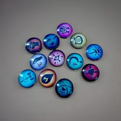 Dungeons and Dragons D&D 5E Premium Brass Backed Class Tokens - pre owned - Image 3