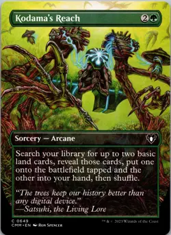 Kodama's Reach (Borderless) 649 Common Commander Masters Magic: The Gathering LP - Image 1