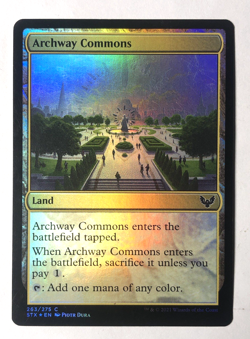 Archway Commons FOIL 263 Strixhaven: School of Mages MTG Magic the Gathering NM - Image 1