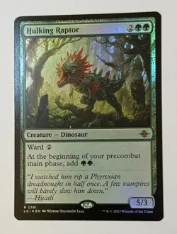 MTG Hulking Raptor 191 Rare Foil The Lost Caverns of Ixalan - Image 1