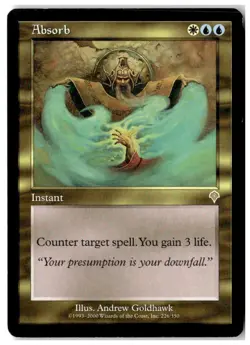 MTG Absorb - Invasion Moderately Played English - Image 1