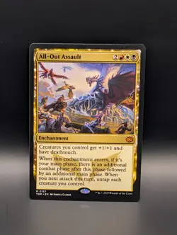MTG - All-Out Assault - Normal - Enchantment - TDM #167 - Mythic - Image 1