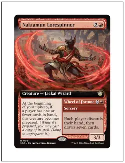 1x Naktamun Lorespinner, Extended Art, Secrets of Strixhaven, MTG NM - Image 1