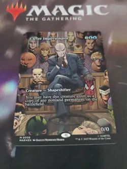 Mtg. Clever Impersonator. Foil Borderless. Marvel Universe Eternal-Legal. Nm - Image 1