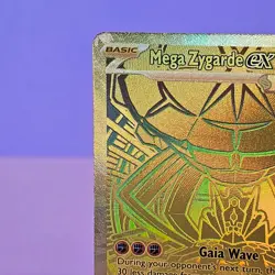 Pokemon Mega Zygarde ex 124/088 Gold Mega Hyper Rare Perfect Order-MINT - Image 2