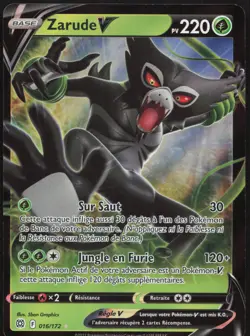Carte Pokemon Zarude-V 016/172 Star Etincelantes Francais - Image 1