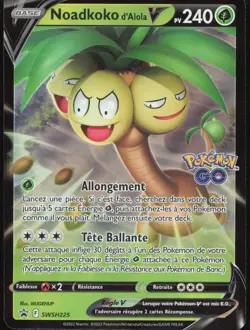 Carte Pokemon Noadkoko d'Alola-V SWSH225 Promo SWSH Francais - Image 1