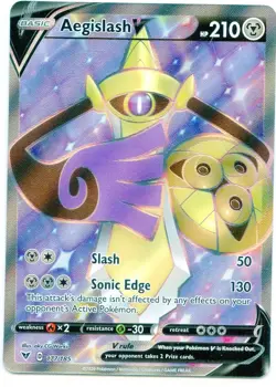Pokemon Card Aegislash V 177/185 Vivid Voltage Full Art - Image 1