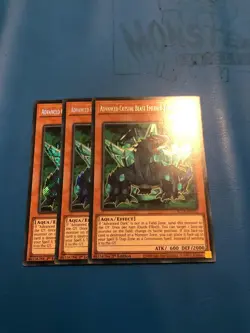 YUGIOH 3x Secret Rare Advanced Crystal Beast Emerald Tortoise BLCR-EN012 1st Ed - Image 1