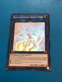 YUGIOH Ghost Rare Black Luster Soldier - Soldier Of Chaos GFTP-EN132 1st Edition - Image 1