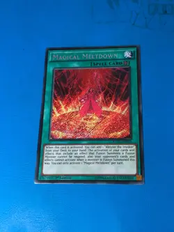 YUGIOH Secret Rare Magical Meltdown FUEN-EN034 1st Edition - Image 1