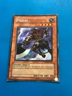 YUGIOH Secret Rare Mezuki PP02-EN016 - Image 1