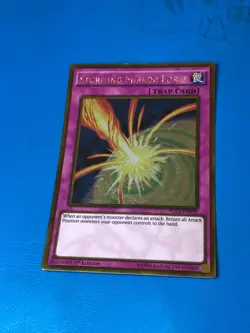 YUGIOH Gold Rare Storming Mirror Force PGL3-EN099 1st Edition PLAYED - Image 1