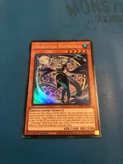 YUGIOH Ultra Rare Dracotail Faimena JUSH-EN002 1st Edition - Image 1